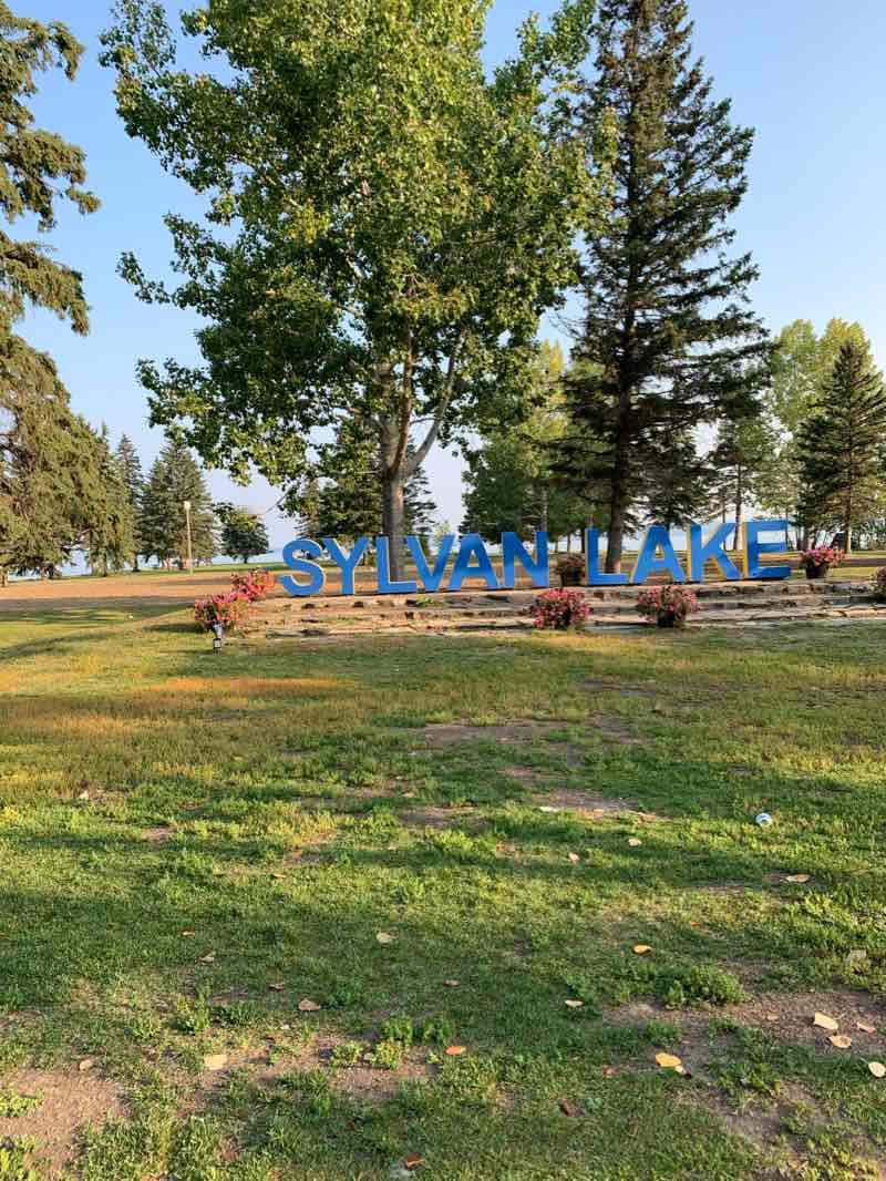 walking near me in Sylvan Lake Park in winter