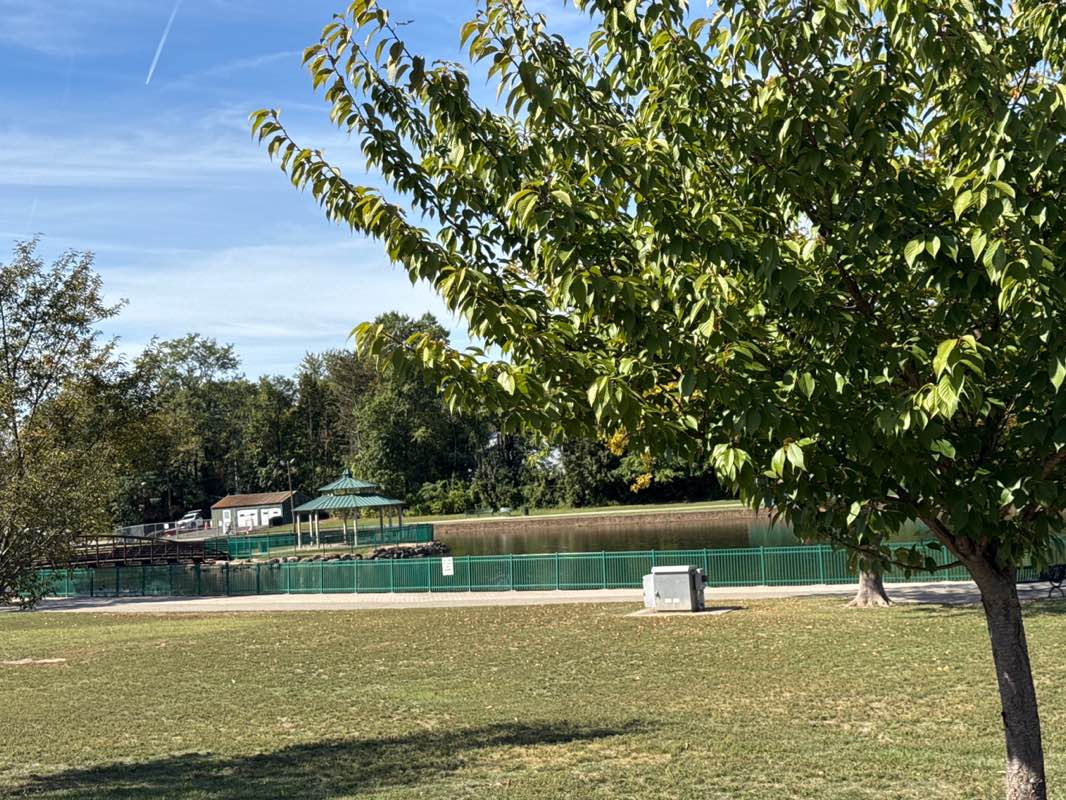 walking near me in Dahnert's Lake County Park in autumn