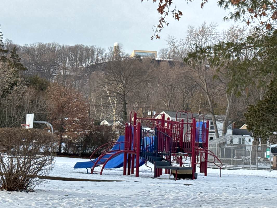 walking near me in Acquackanonk Gardens Park in winter
