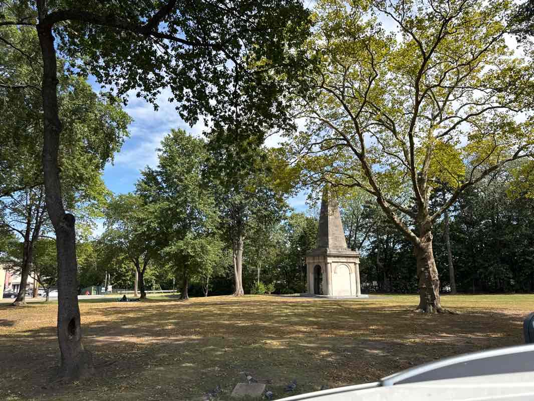 walking near me in Armory Park in autumn