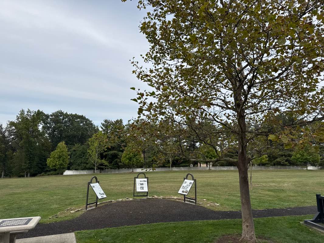 walking near me in Russell Farms Community Park in autumn