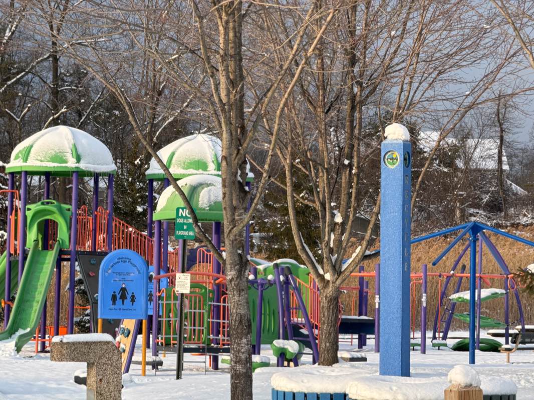 walking near me in Friends and Family Park in winter