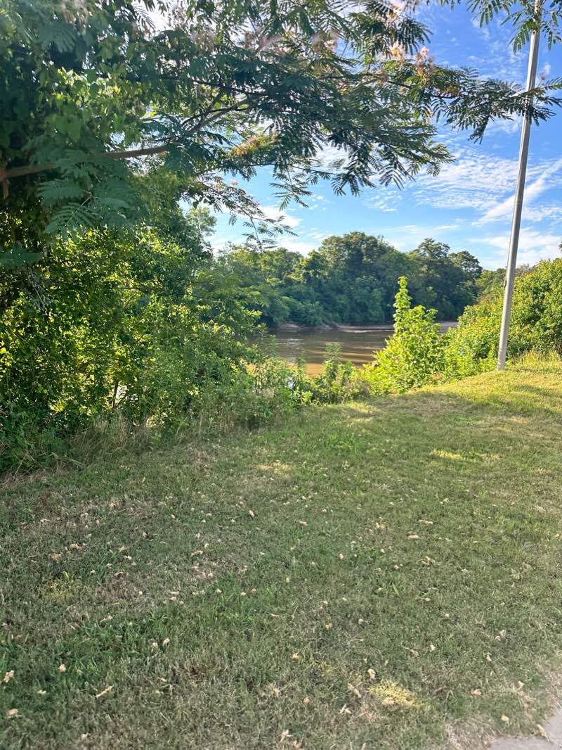 walking near me in Amerson River Park in winter