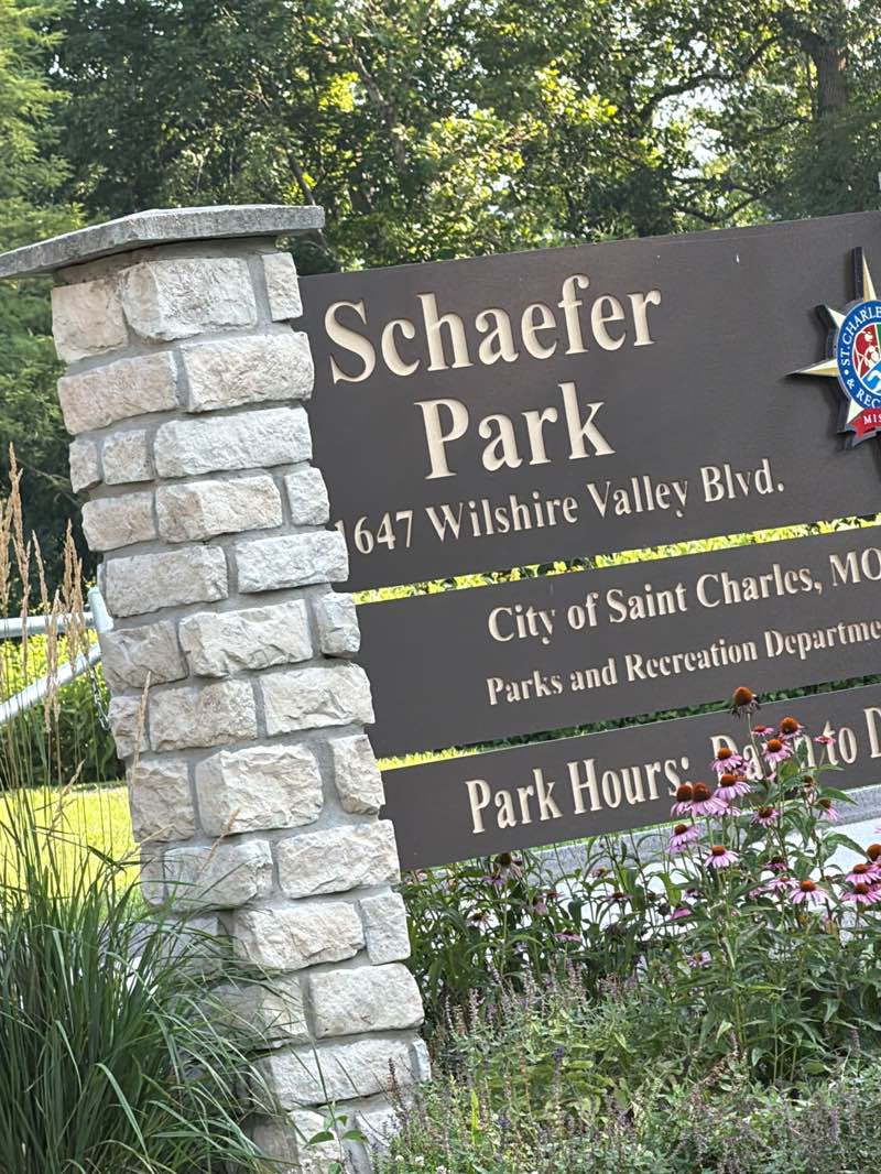 walking near me in Schaefer Park in summer