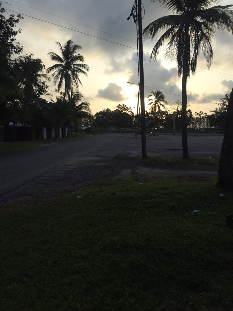 walking near me in Waterfront Kemaman in winter