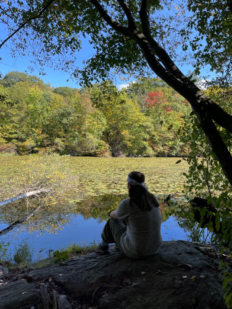 walking near me in Wonder Lake State Park in winter