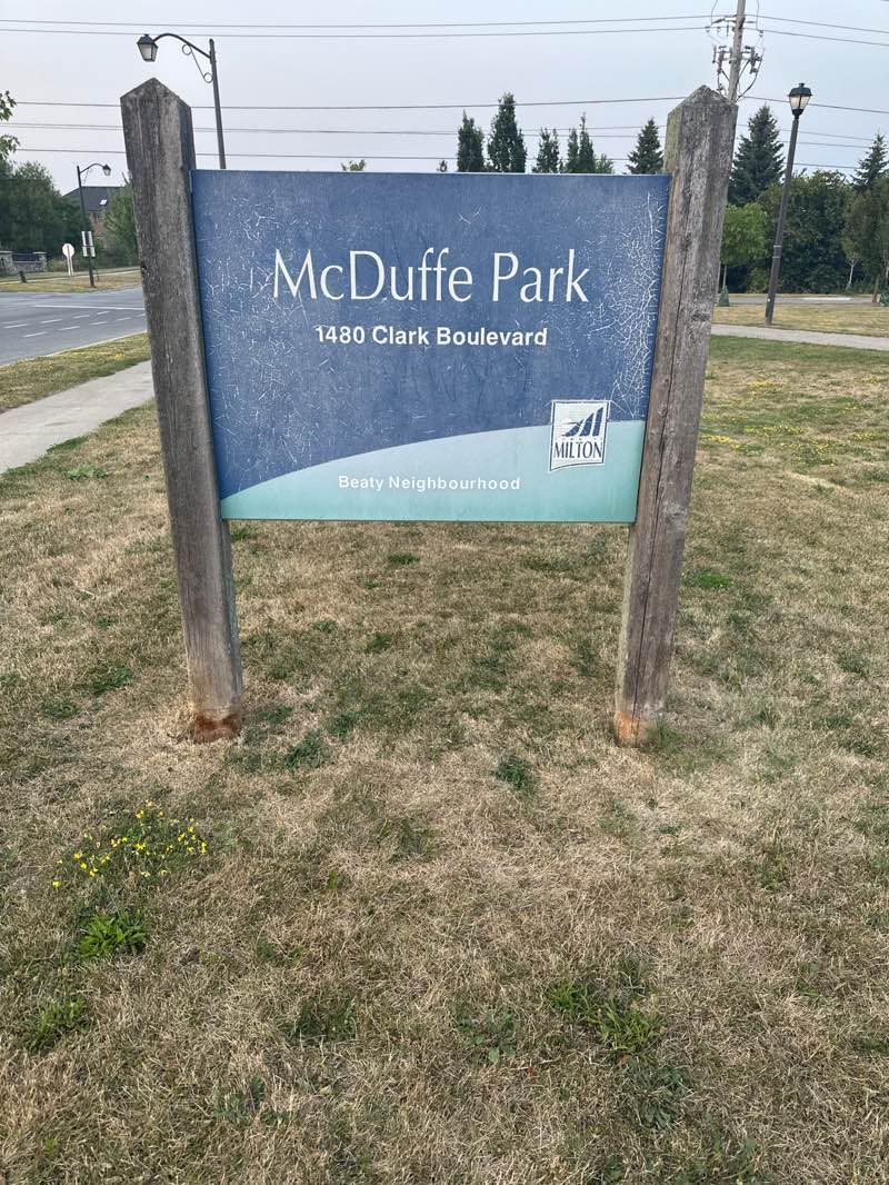 walking near me in McDuffee Park in autumn