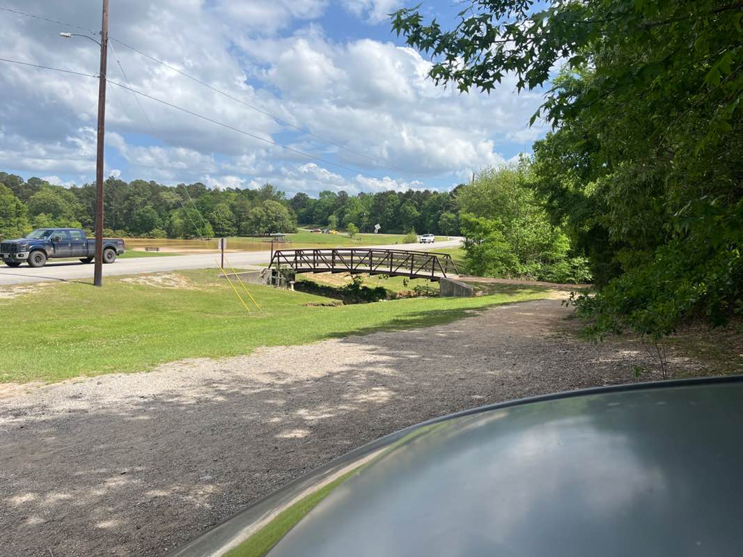 walking near me in Faulkner Park in spring