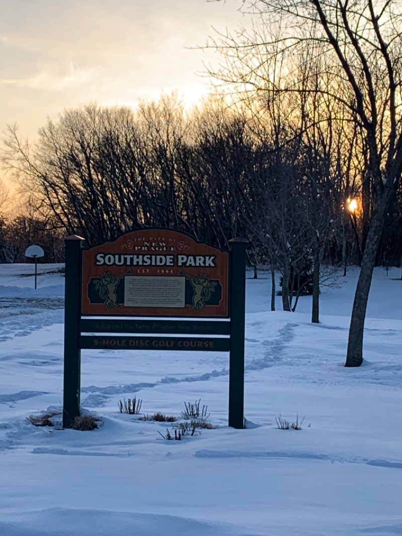 walking near me in Southside Park in winter