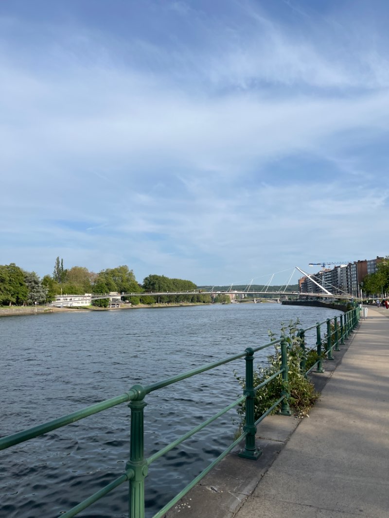 walking near me in Parc de la Boverie in winter