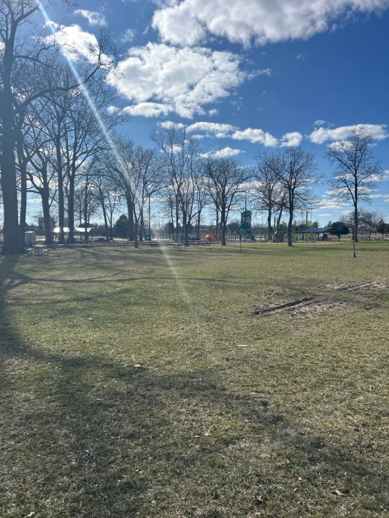 walking near me in Ford Woods Park in spring