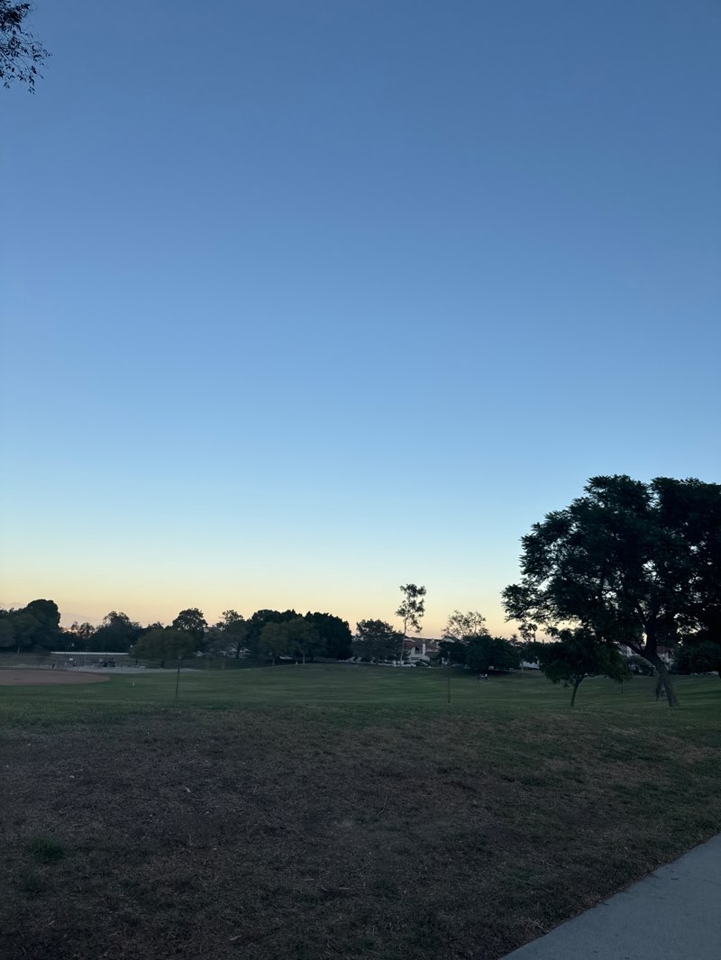 walking near me in De Portola Park in autumn