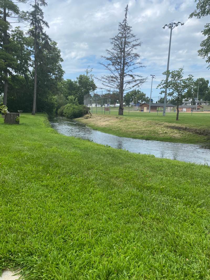walking near me in Goeres Park in autumn