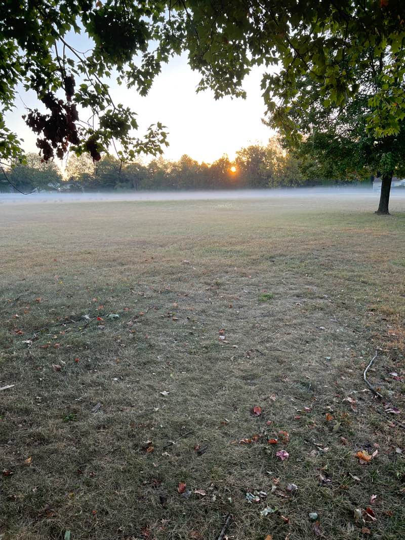 walking near me in JFK Park in autumn