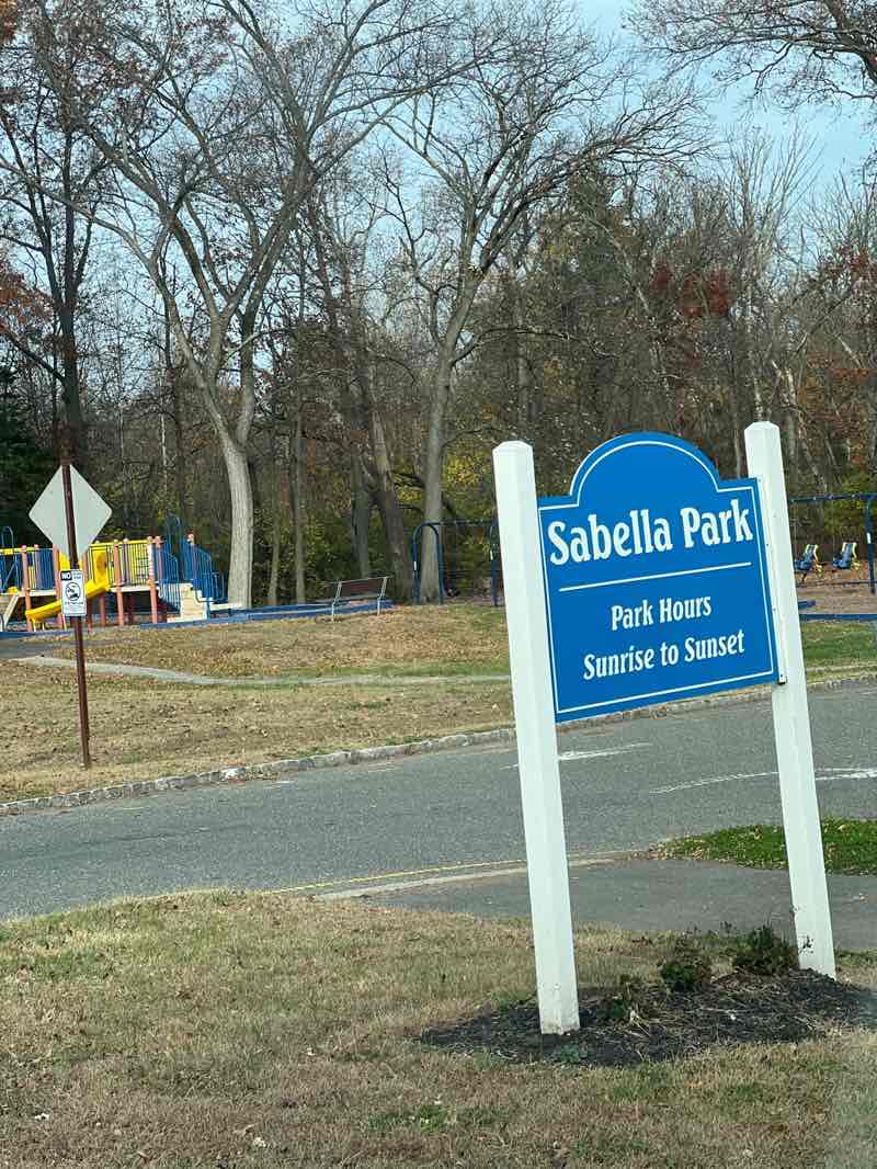 walking near me in Sabella Park in autumn