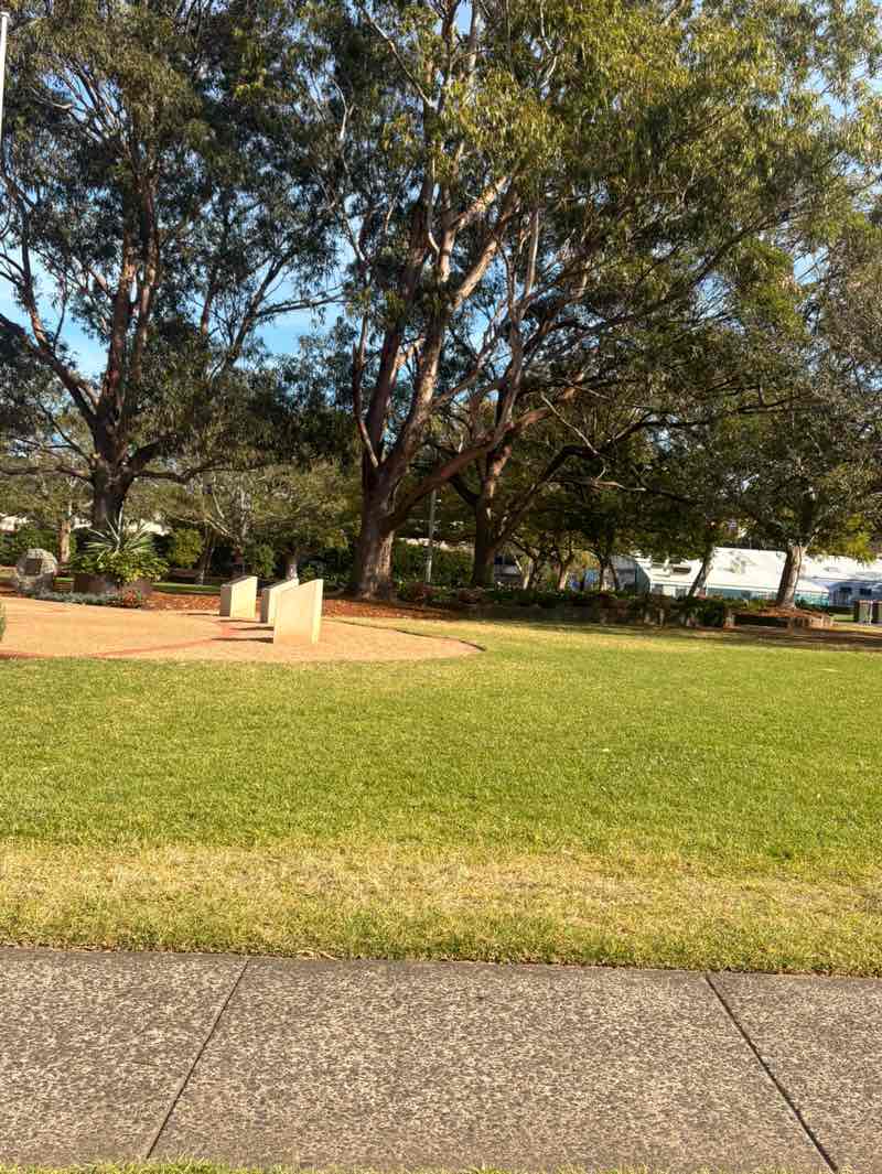walking near me in McCabe Park in autumn