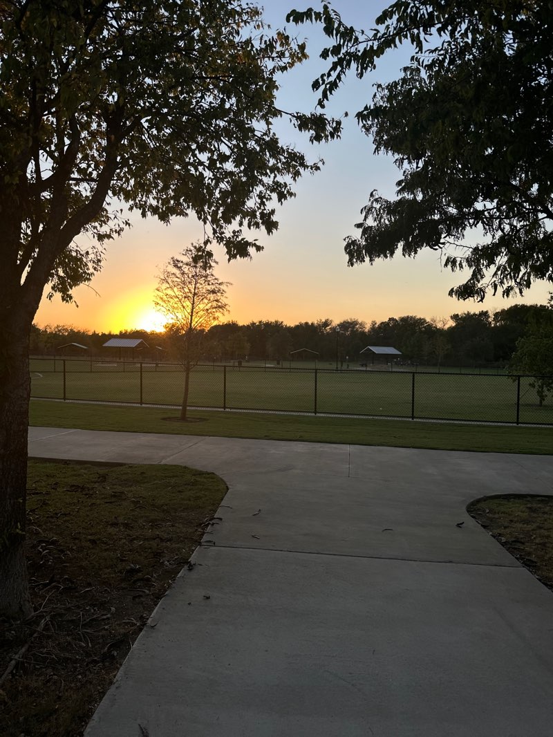 walking near me in McCord Park in autumn