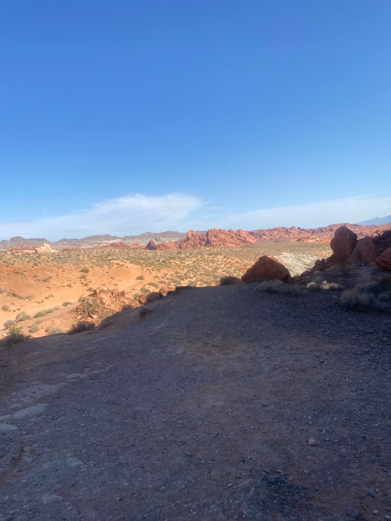 walking near me in Valley of Fire State Park in winter