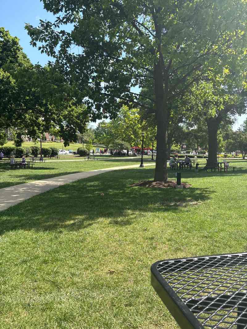 walking near me in Burlington Park in summer