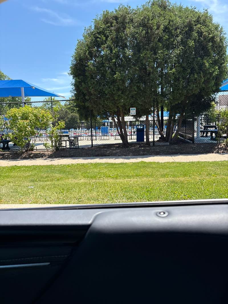 walking near me in Hinsdale Community Swimming Pool in summer