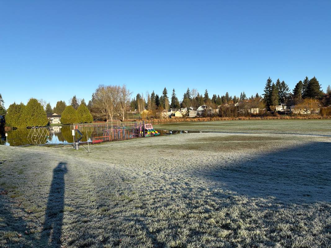 walking near me in Maple Avenue Campus Recreational Park in winter