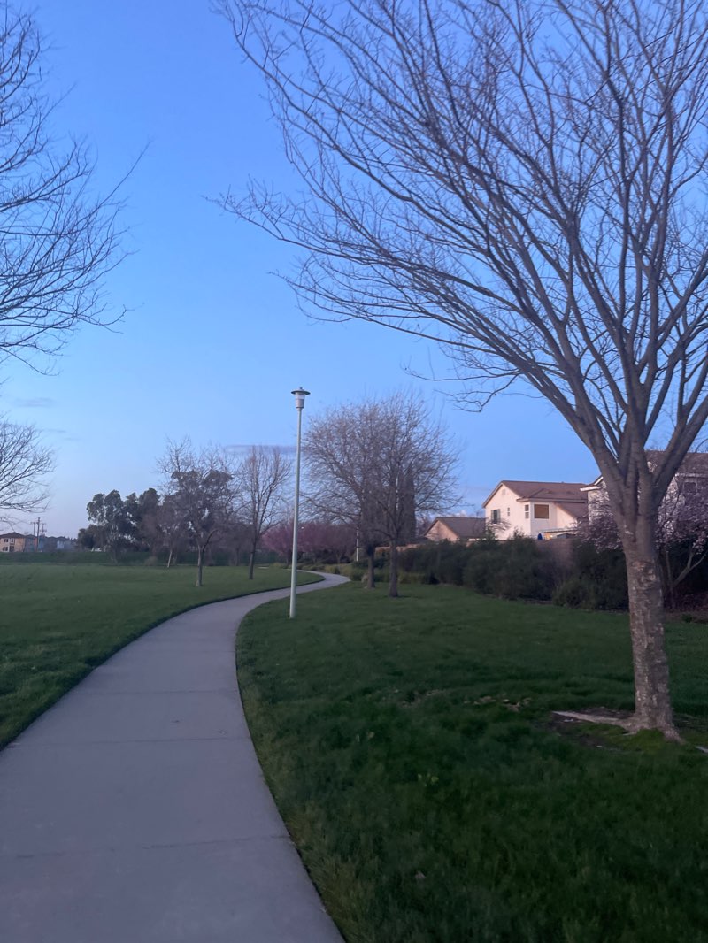 walking near me in Amundson Park in winter