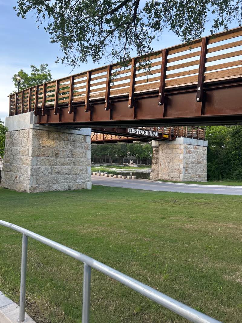 walking near me in Chisholm Trail Crossing Park in spring