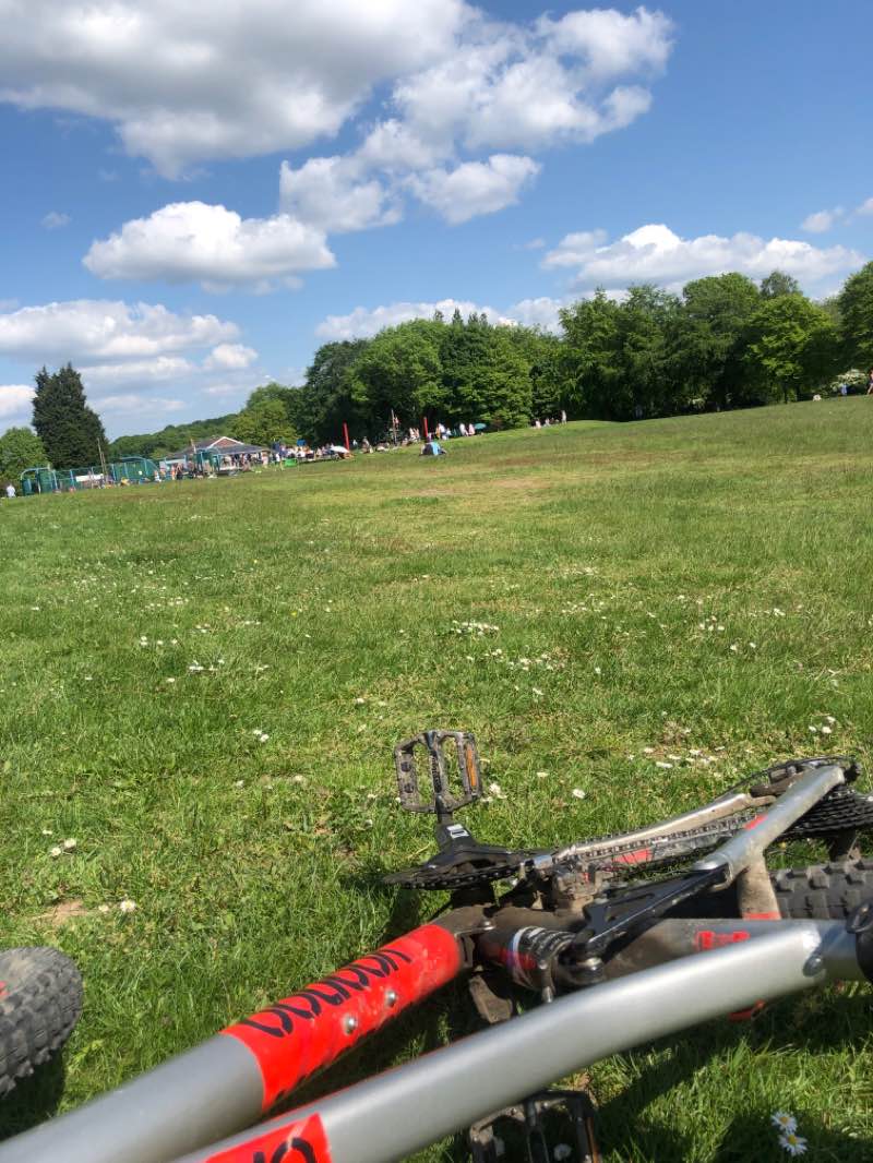 walking near me in Elsecar Park in winter