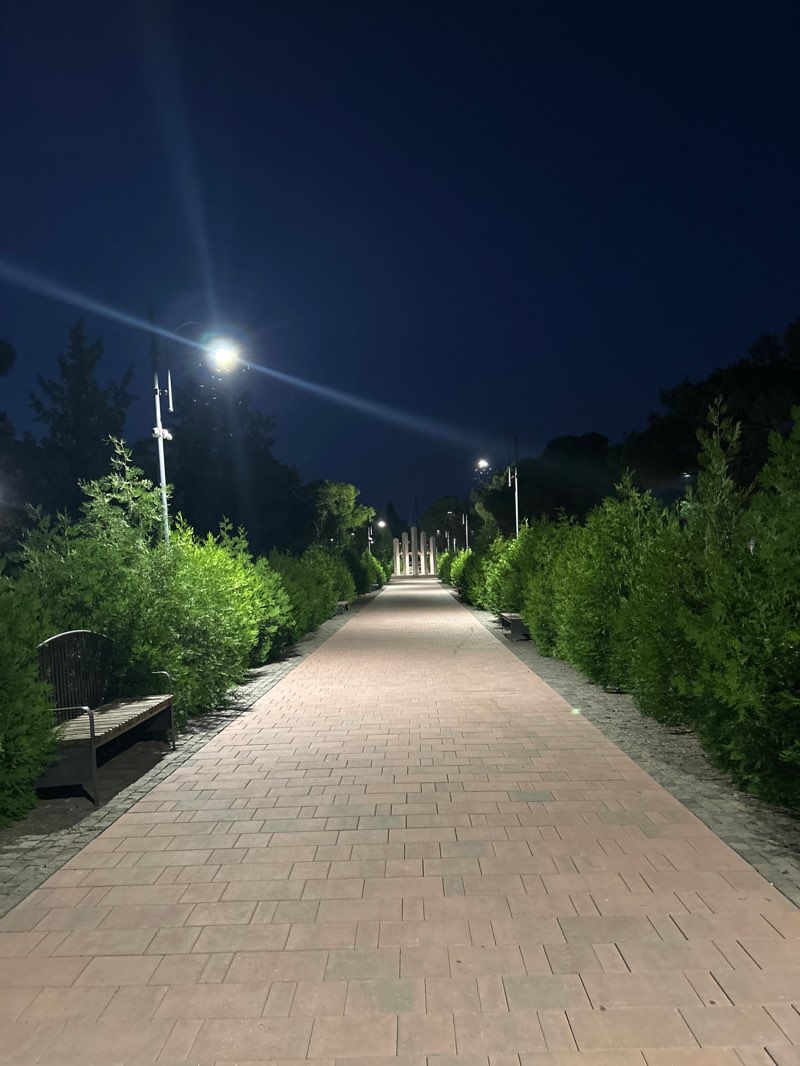 walking near me in Victory Park in autumn