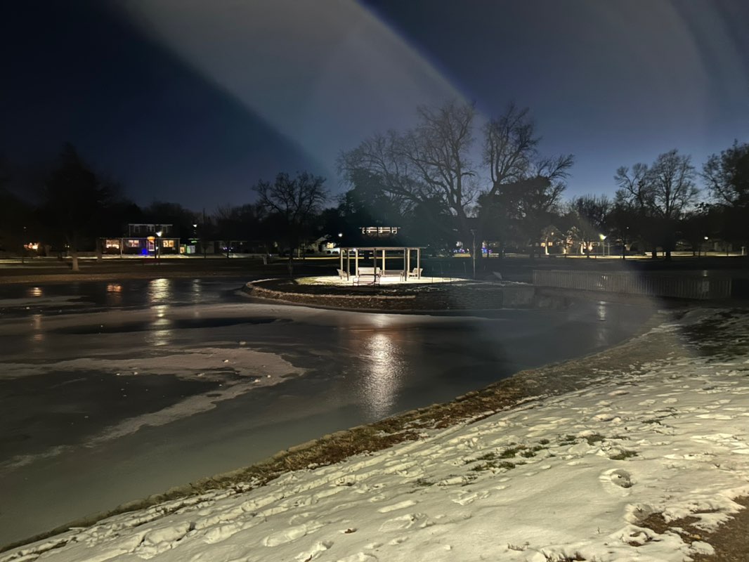 walking near me in Heartwell Park in winter
