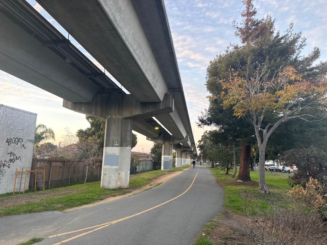 walking near me in Ohlone Greenway in winter