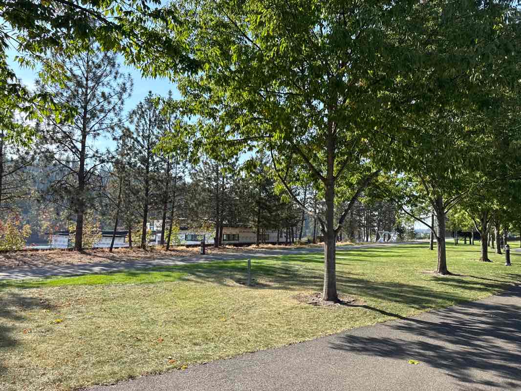 walking near me in Riverstone Park in autumn