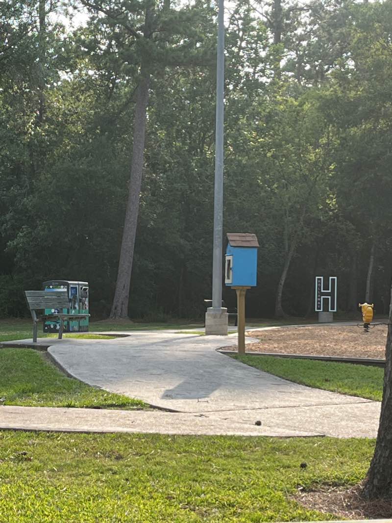 walking near me in J. C. Hollaway Park in winter