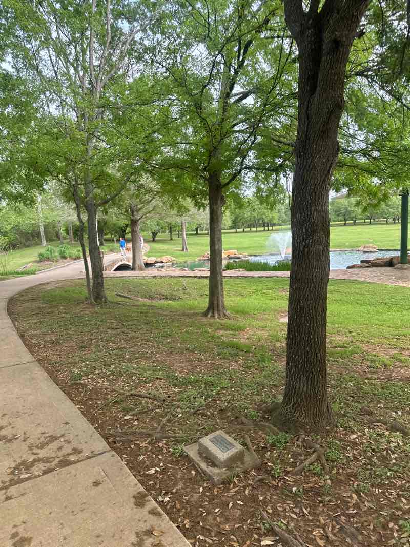 walking near me in Oyster Creek Park in spring