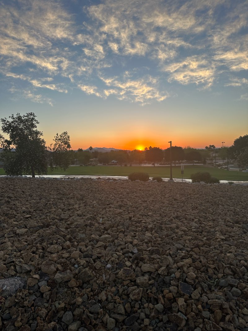 walking near me in Whitney Mesa Park in winter