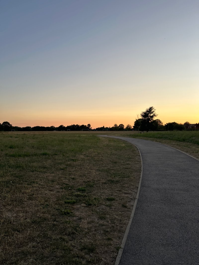 walking near me in Upton Court Park in summer