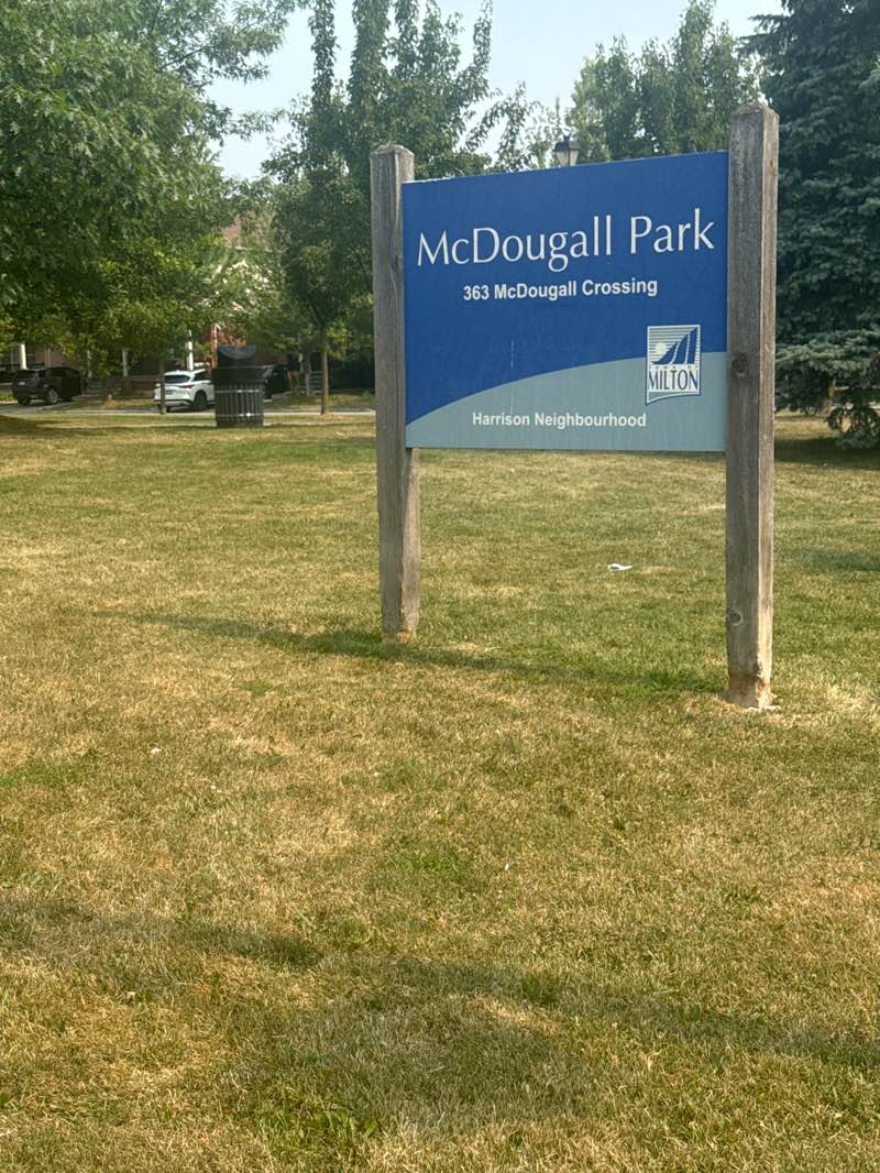 walking near me in McDougall Park in autumn