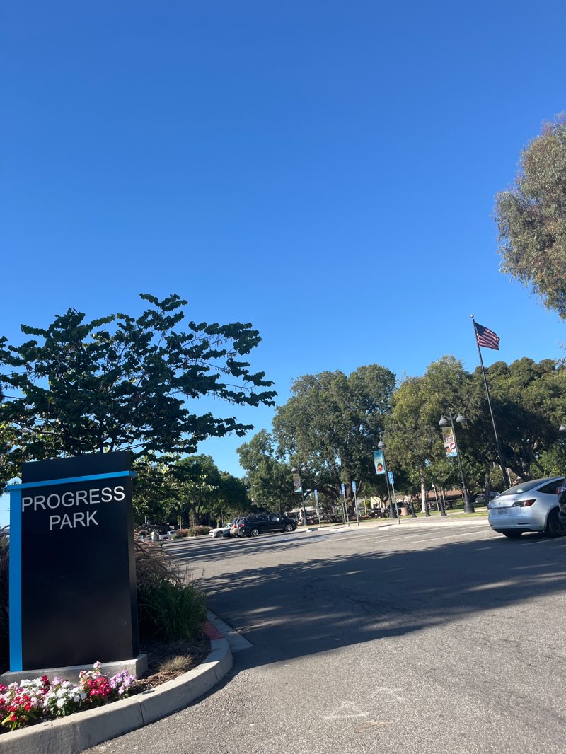 walking near me in Progress Park in autumn