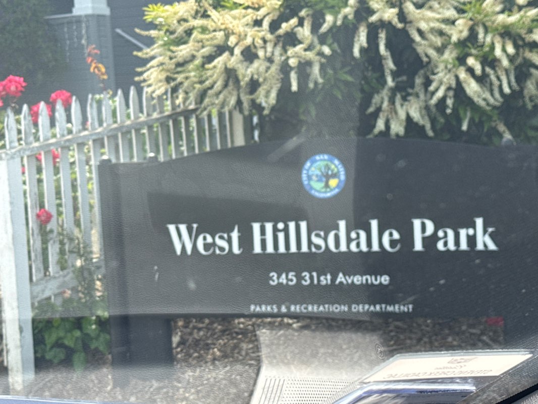 walking near me in West Hillsdale Park in spring