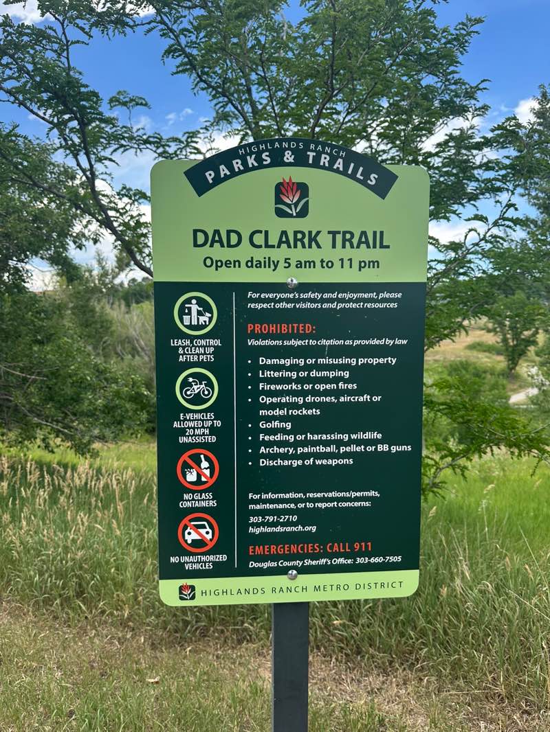 walking near me in Dad Clark Park in summer