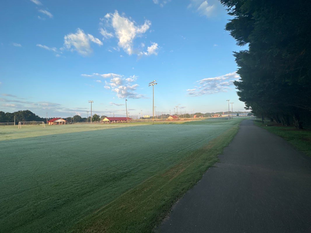 walking near me in Hamilton Crossing Park in winter