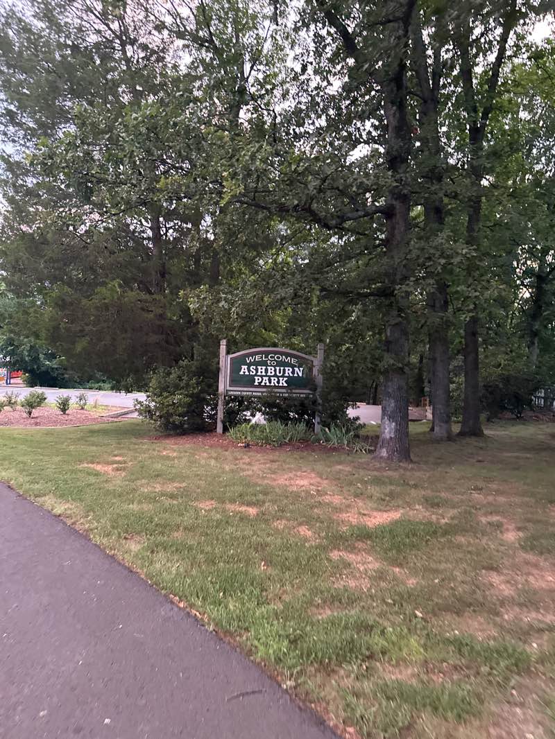 walking near me in Ashburn Park in autumn