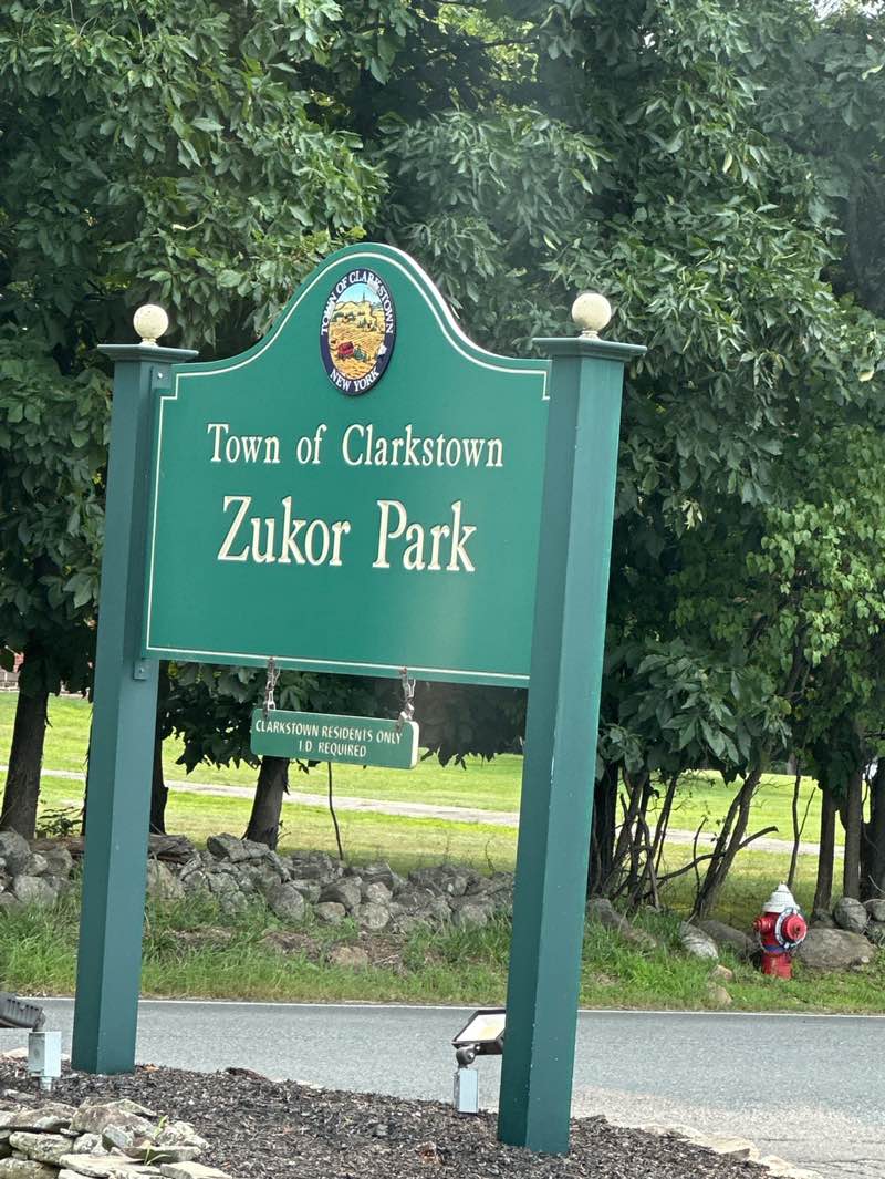 walking near me in Zukor Park in summer
