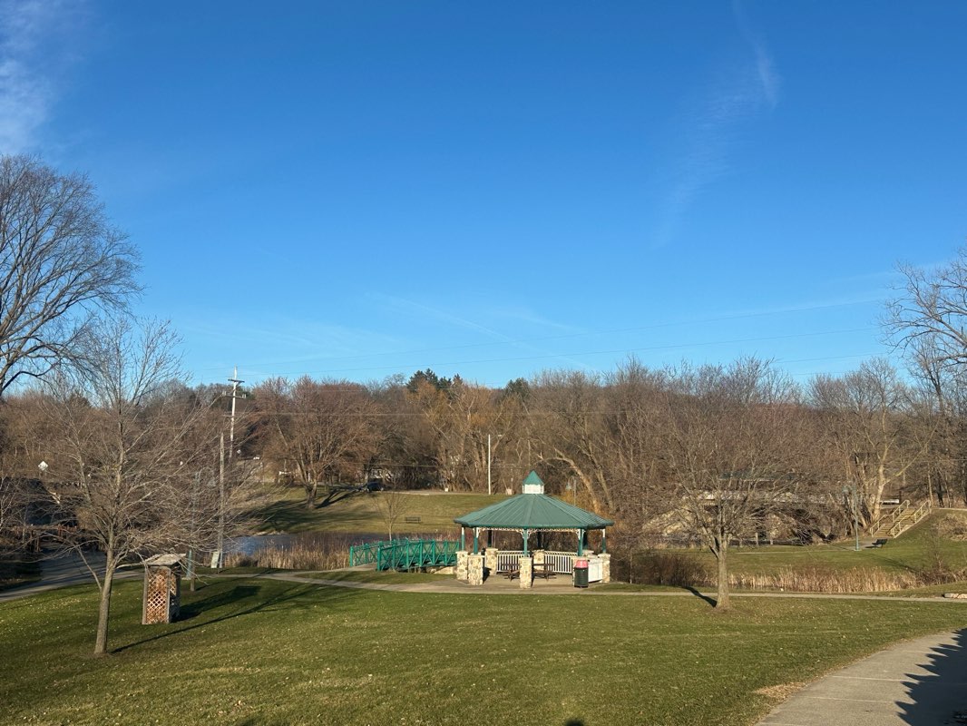 walking near me in Webster Street Park in spring