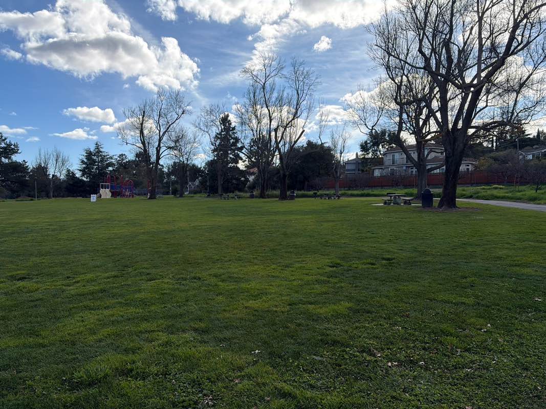 walking near me in Varian Park in winter