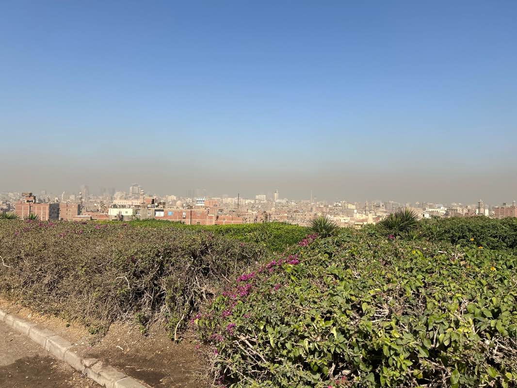 walking near me in Al-Azhar Park in winter