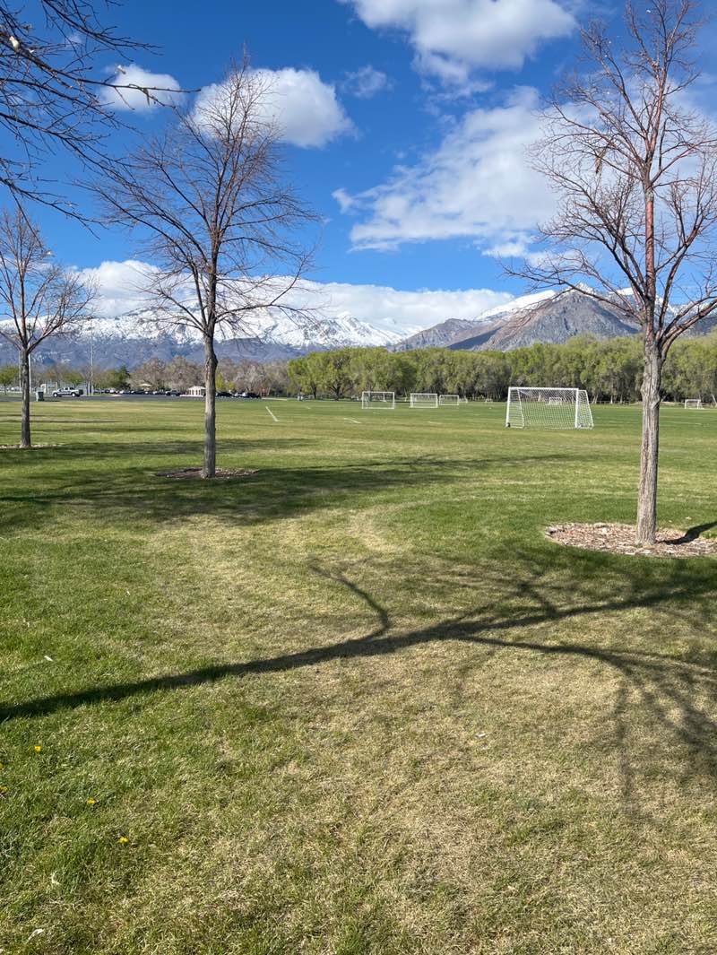 walking near me in Art Dye Park in spring