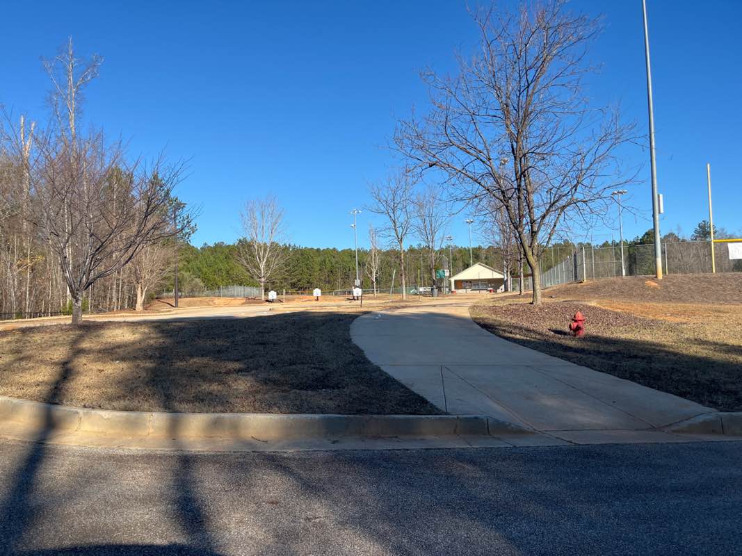 walking near me in Tanger Station Ballfield in winter