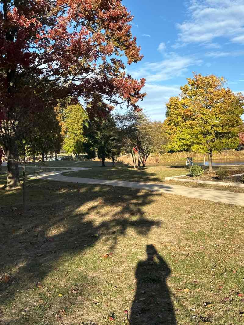 walking near me in Mattis Park in autumn