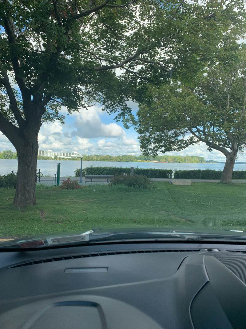 walking near me in Niawanda Park in winter